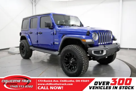 Blue 2018 Jeep Wrangler Unlimited Sahara for sale in Chillicothe, OH