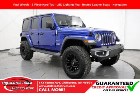 Blue 2018 Jeep Wrangler Unlimited Sahara for sale in Chillicothe, OH