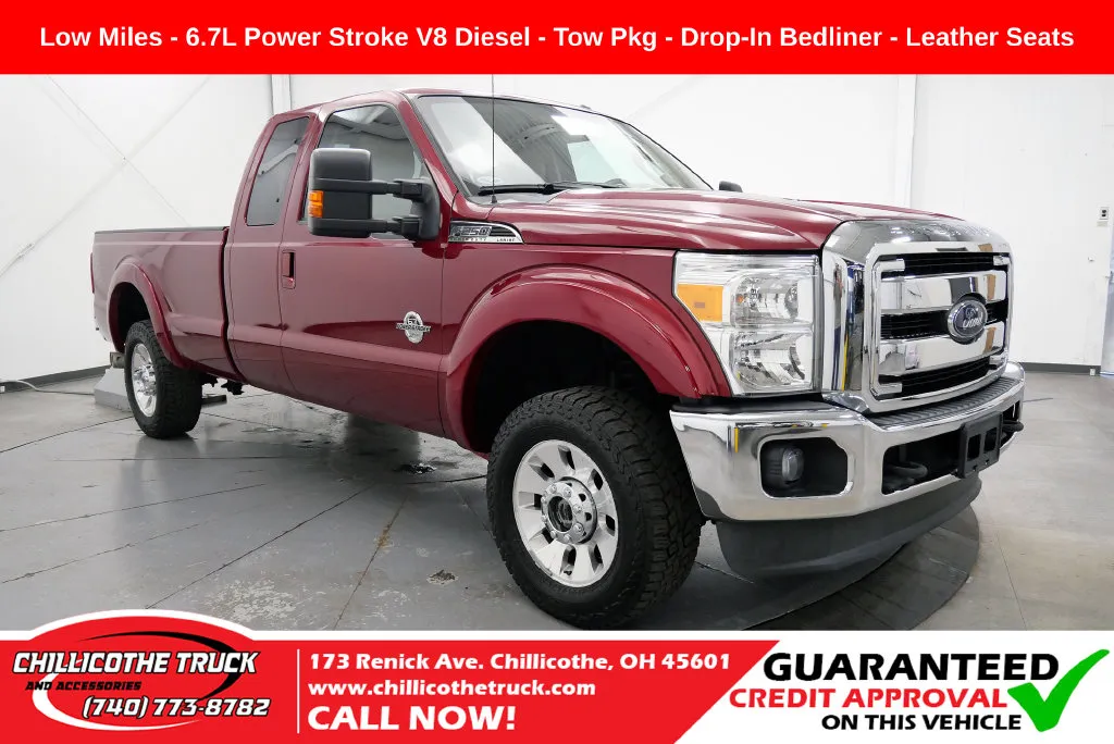 Red 2014 Ford F-250SD Lariat for sale in Chillicothe, OH