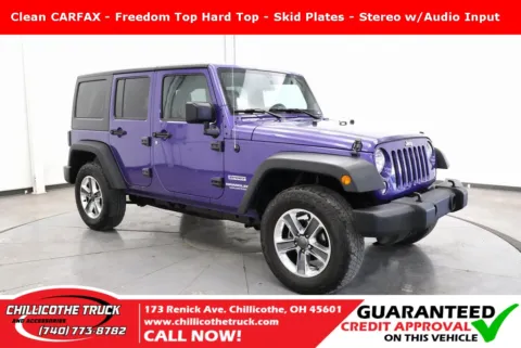 Purple 2017 Jeep Wrangler Unlimited Sport for sale in Chillicothe, OH