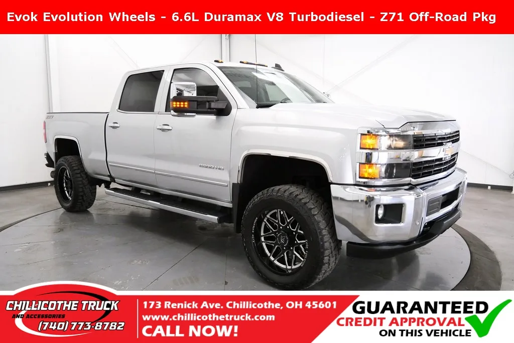 Silver 2016 Chevrolet Silverado 2500HD LTZ for sale in Chillicothe, OH