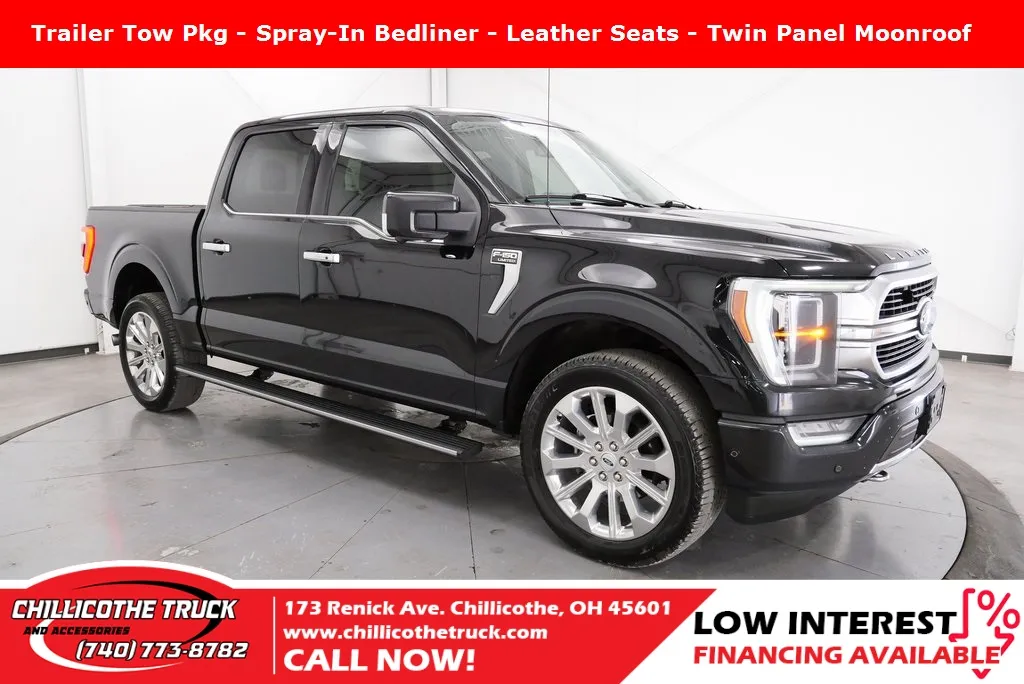 Black 2021 Ford F-150 Limited for sale in Chillicothe, OH
