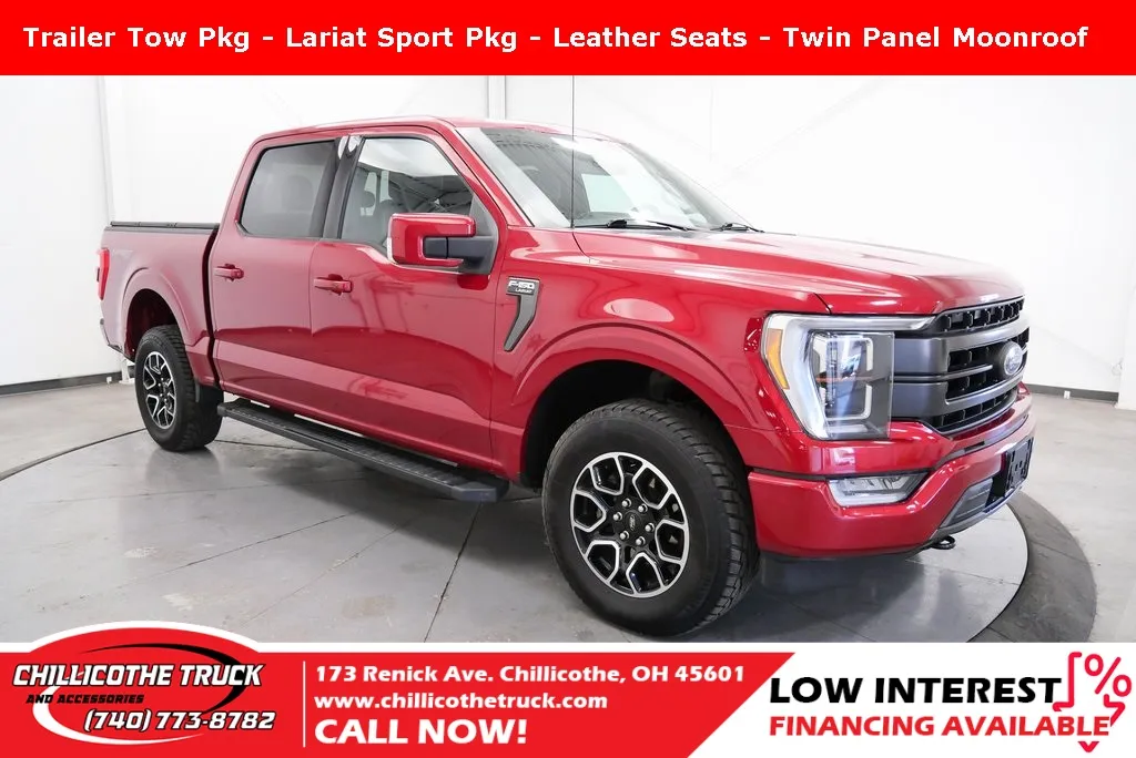 Red 2021 Ford F-150 Lariat for sale in Chillicothe, OH