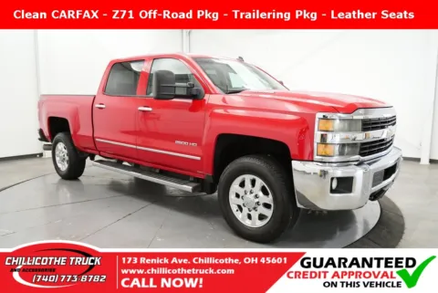Red 2015 Chevrolet Silverado 2500HD LTZ for sale in Chillicothe, OH