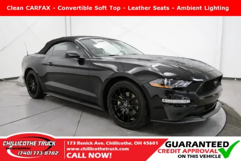Black 2020 Ford Mustang EcoBoost Premium for sale in Chillicothe, OH