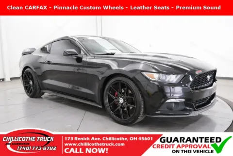 Black 2015 Ford Mustang EcoBoost Premium for sale in Chillicothe, OH
