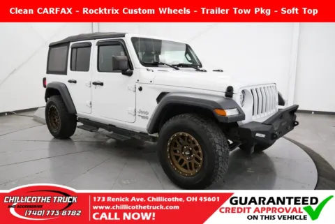White 2018 Jeep Wrangler Unlimited Sport S for sale in Chillicothe, OH