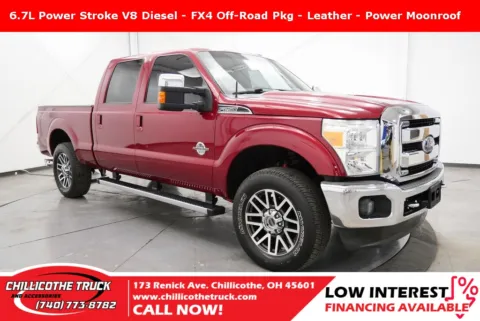 Red 2016 Ford F-250SD Lariat for sale in Chillicothe, OH