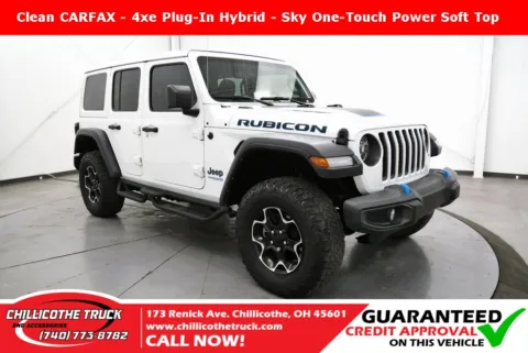 White 2021 Jeep Wrangler Unlimited Rubicon 4xe for sale in Chillicothe, OH
