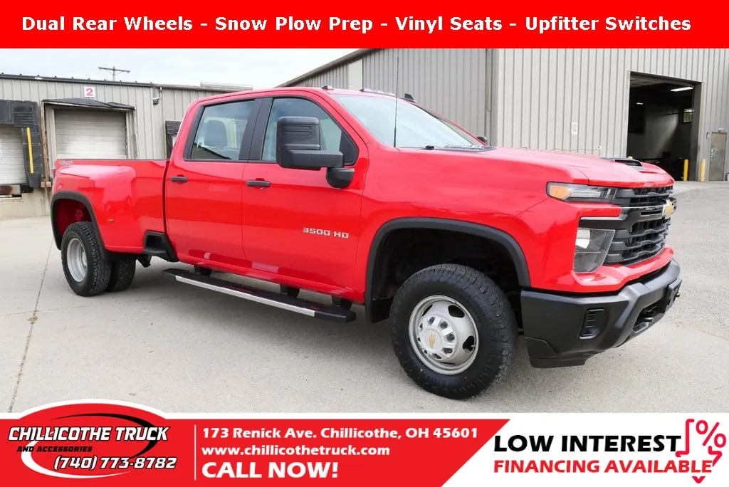 Red 2024 Chevrolet Silverado 3500HD Work Truck for sale in Chillicothe, OH