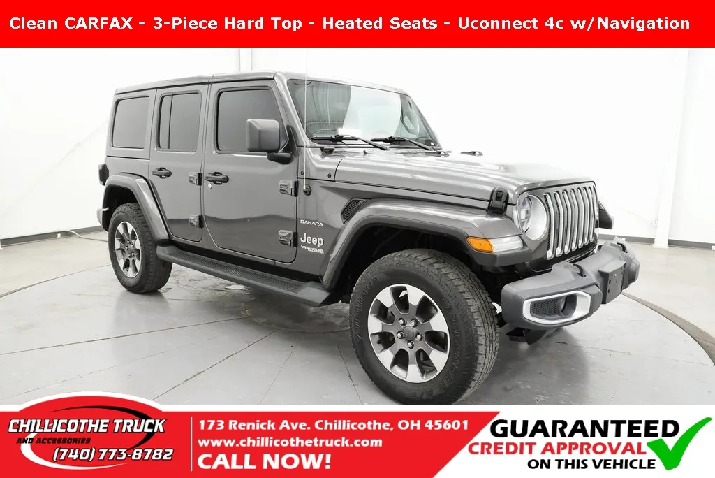 Gray 2021 Jeep Wrangler Unlimited Sahara for sale in Chillicothe, OH