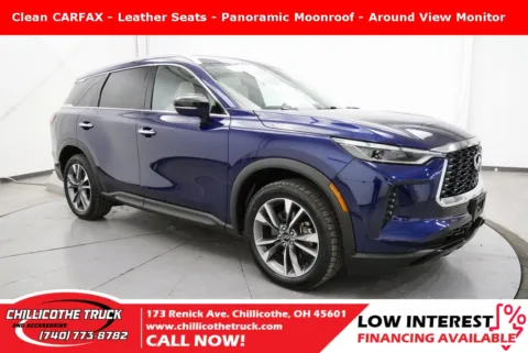 Blue 2023 INFINITI QX60 LUXE for sale in Chillicothe, OH