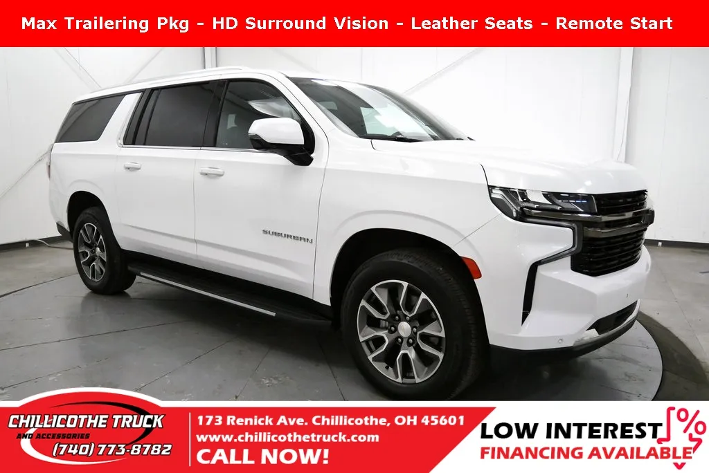 White 2022 Chevrolet Suburban LT for sale in Chillicothe, OH
