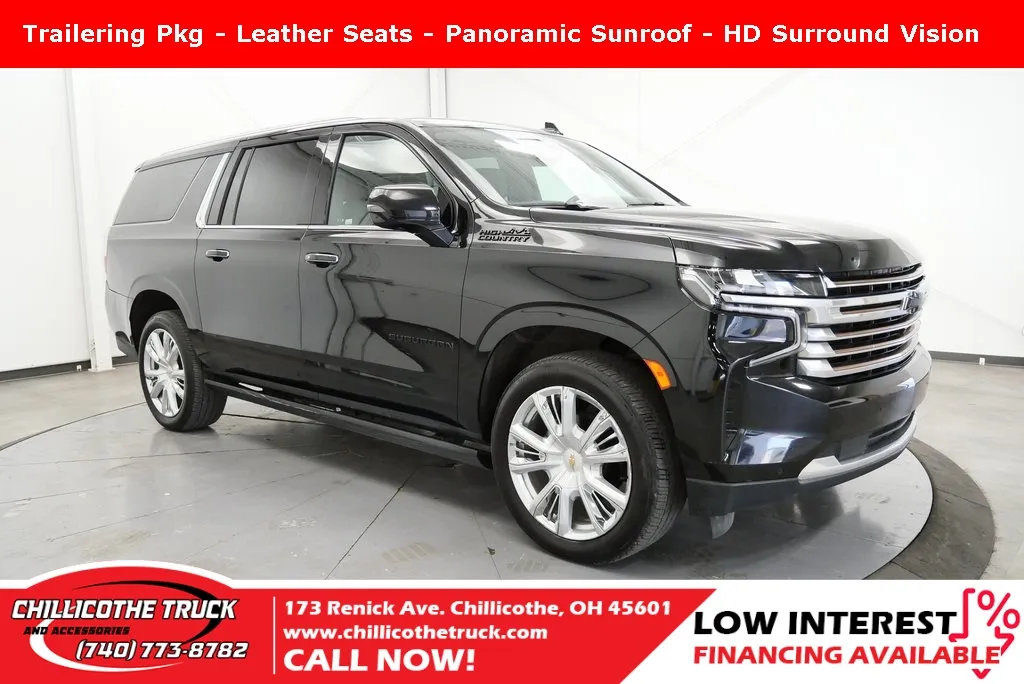 Black 2021 Chevrolet Suburban High Country for sale in Chillicothe, OH