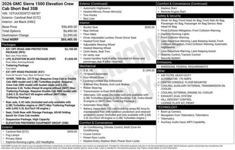 Photos of 2026 GMC Sierra 1500 Elevation for sale in Indianola, IA at Gregg Young Buick GMC Indianola