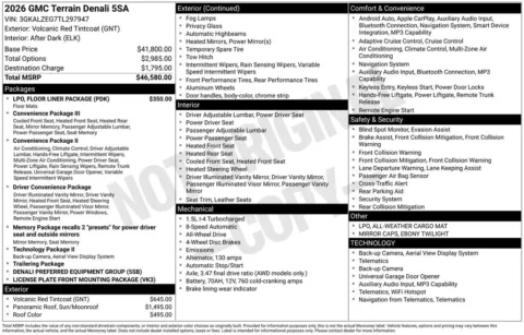 Photos of 2026 GMC Terrain Denali for sale in Indianola, IA at Gregg Young Buick GMC Indianola