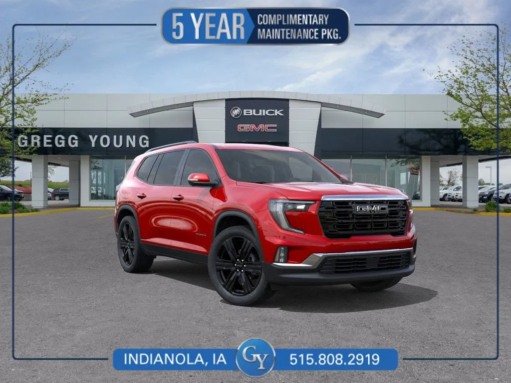 Red 2026 GMC Acadia Elevation for sale in Indianola, IA