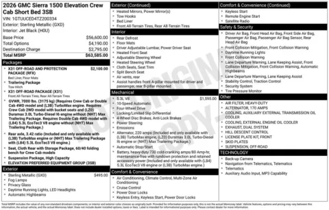 Photos of 2026 GMC Sierra 1500 Elevation for sale in Indianola, IA at Gregg Young Buick GMC Indianola