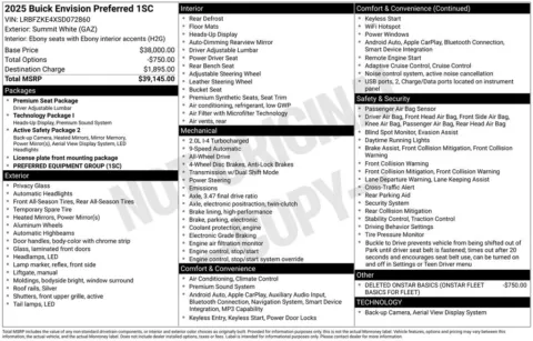 Photos of 2025 Buick Envision Preferred for sale in Indianola, IA at Gregg Young Buick GMC Indianola