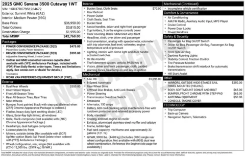 Photos of 2025 GMC Savana 3500 Work Van for sale in Indianola, IA at Gregg Young Buick GMC Indianola