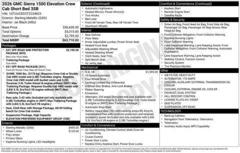 Photos of 2026 GMC Sierra 1500 Elevation for sale in Indianola, IA at Gregg Young Buick GMC Indianola