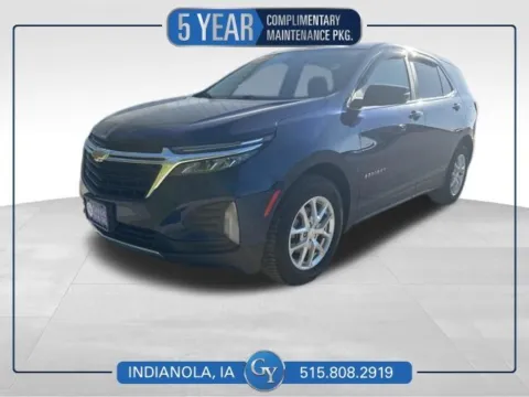 Blue 2022 Chevrolet Equinox LT for sale in Indianola, IA