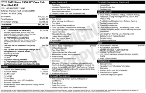 Photos of 2026 GMC Sierra 1500 SLT for sale in Indianola, IA at Gregg Young Buick GMC Indianola