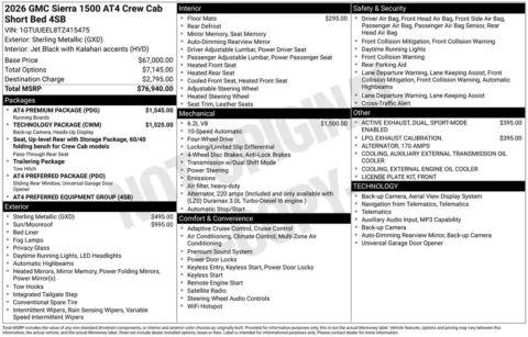 Photos of 2026 GMC Sierra 1500 AT4 for sale in Indianola, IA at Gregg Young Buick GMC Indianola