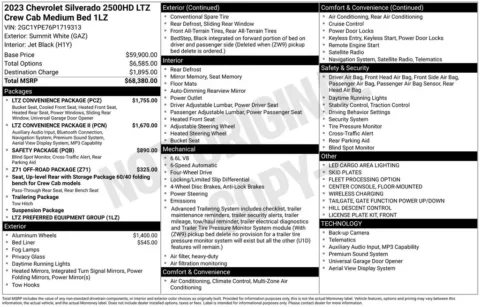 Photos of 2023 Chevrolet Silverado 2500HD LTZ for sale in Indianola, IA at Gregg Young Buick GMC Indianola