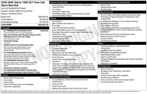 Photos of 2026 GMC Sierra 1500 SLT for sale in Indianola, IA at Gregg Young Buick GMC Indianola