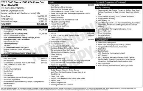Photos of 2026 GMC Sierra 1500 AT4 for sale in Indianola, IA at Gregg Young Buick GMC Indianola