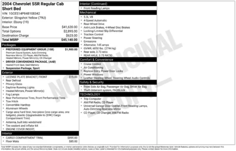 Photos of 2004 Chevrolet SSR for sale in Indianola, IA at Gregg Young Buick GMC Indianola