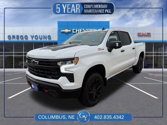 White 2025 Chevrolet Silverado 1500 LT Trail Boss for sale in Columbus, NE