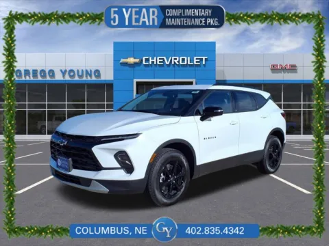 White 2026 Chevrolet Blazer LT for sale in Columbus, NE