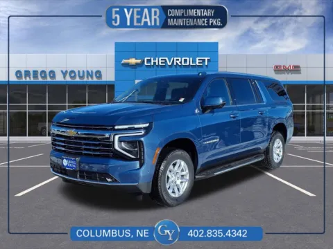Blue 2026 Chevrolet Suburban LT for sale in Columbus, NE