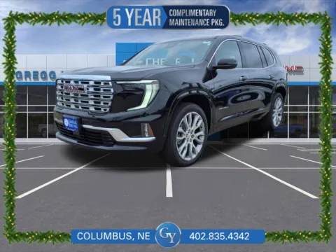 Black 2025 GMC Acadia Denali for sale in Columbus, NE