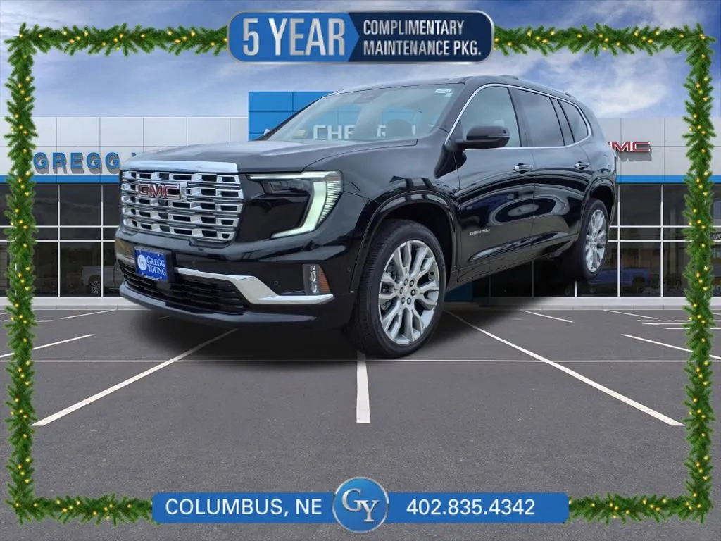 Black 2025 GMC Acadia Denali for sale in Columbus, NE