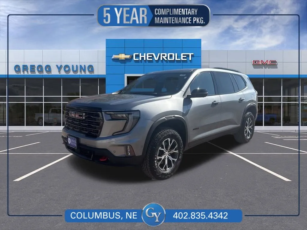 Gray 2026 GMC Acadia AT4 for sale in Columbus, NE