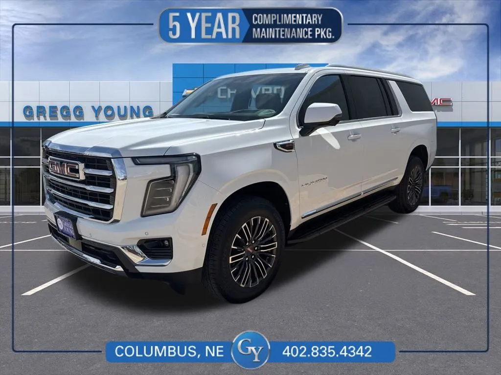 White 2026 GMC Yukon XL Elevation for sale in Columbus, NE