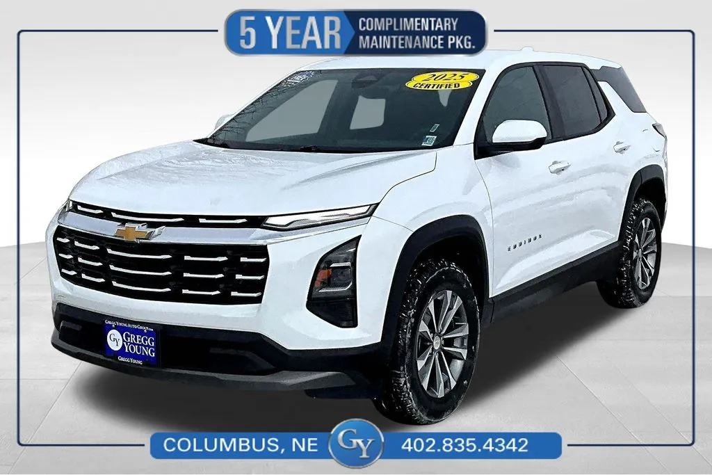 White 2025 Chevrolet Equinox LT for sale in Columbus, NE