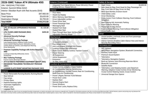 Photos of 2026 GMC Yukon AT4 Ultimate for sale in Columbus, NE at Gregg Young Chevrolet GMC of Columbus