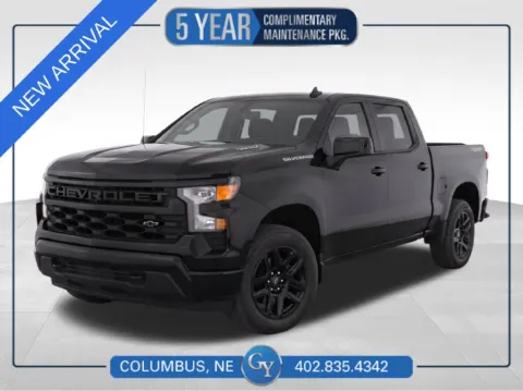 Black 2025 Chevrolet Silverado 1500 Custom for sale in Columbus, NE