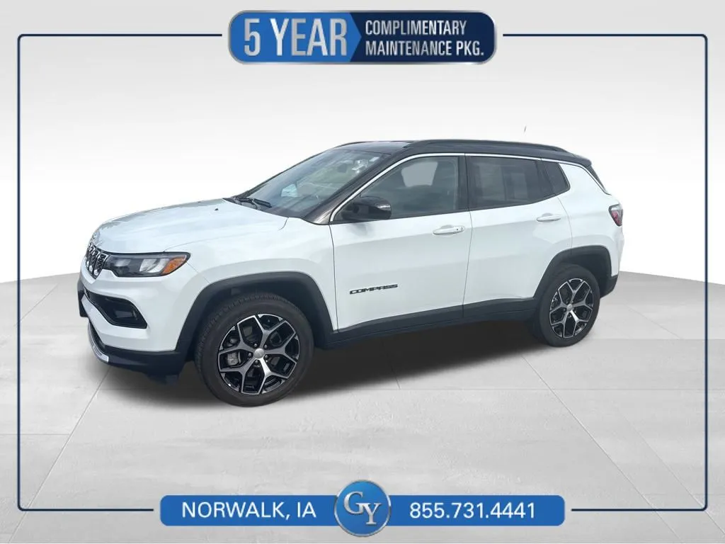 White 2024 Jeep Compass Limited for sale in Norwalk, IA