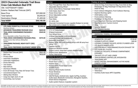 Photos of 2023 Chevrolet Colorado Trail Boss for sale in Norwalk, IA at Gregg Young Chevrolet of Norwalk