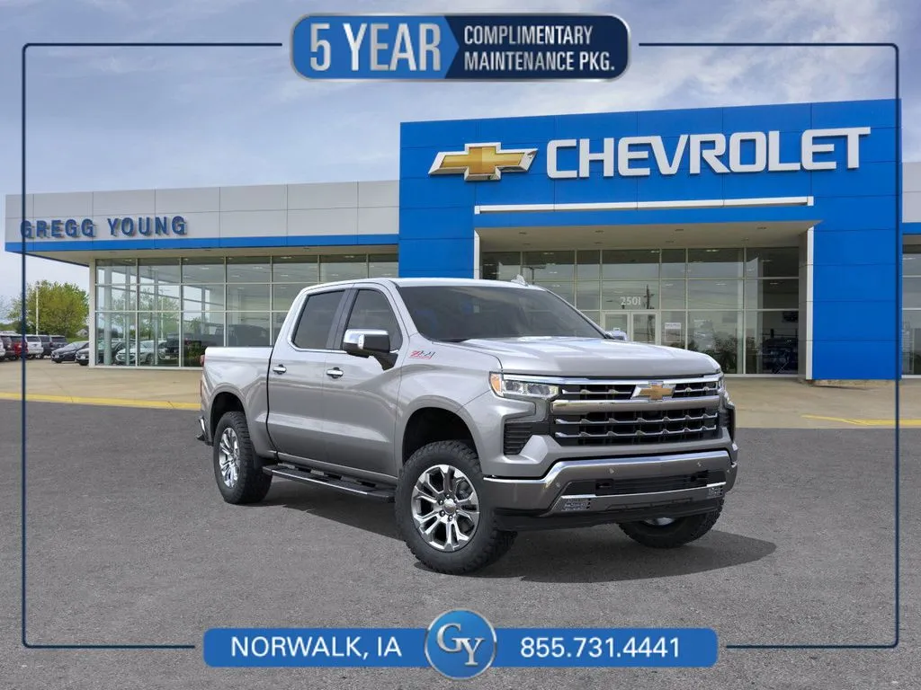 Gray 2026 Chevrolet Silverado 1500 LTZ for sale in Norwalk, IA