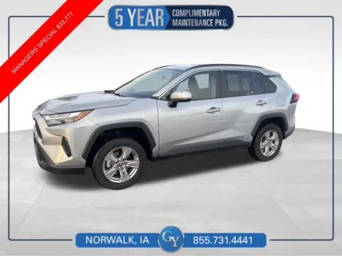 Silver 2024 Toyota RAV4 Hybrid XLE for sale in Norwalk, IA