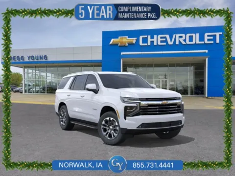 White 2026 Chevrolet Tahoe LT for sale in Norwalk, IA