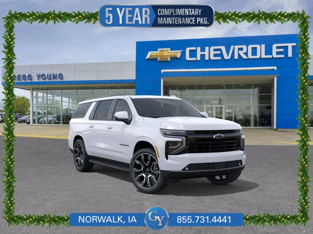 White 2026 Chevrolet Suburban RST for sale in Norwalk, IA