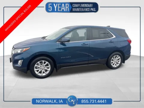 Blue 2021 Chevrolet Equinox LT for sale in Norwalk, IA