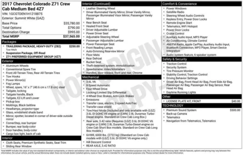 Photos of 2017 Chevrolet Colorado 4WD Z71 for sale in Norwalk, IA at Gregg Young Chevrolet of Norwalk